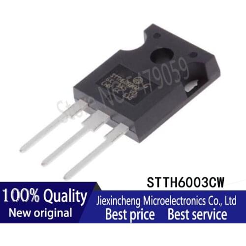 10PCS STTH6003CW STTH6003 TO247 300V 60A Fast Recovery Diode New Original