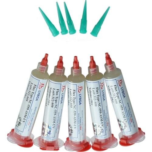100% Original AMTECH 10cc NC-559-ASM-UV Lead-Free Solder Flux Paste For SMT BGA Reballing Soldering Welding Repair Tools