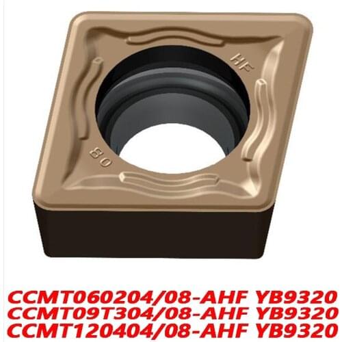 100% Original CCMT060204-AHF CCMT060208-AHF CCMT09T304 09T308 120404 120408 YB6315 YB9320 CNC lathe Blade High Efficiency
