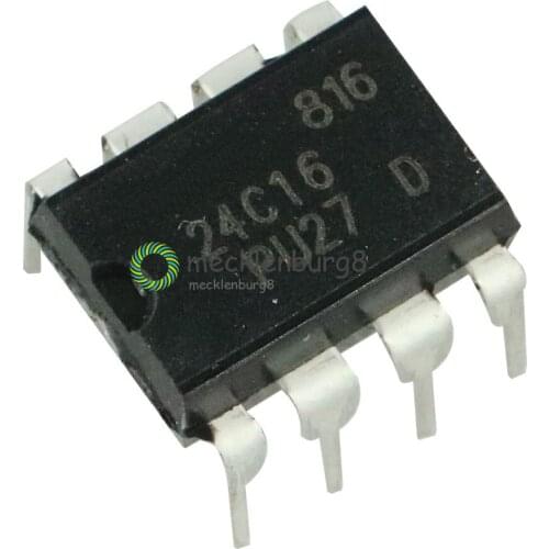 5pcs/lot New 24C16 AT24C16 24C16N AT24C16AN memory IC DIP-8