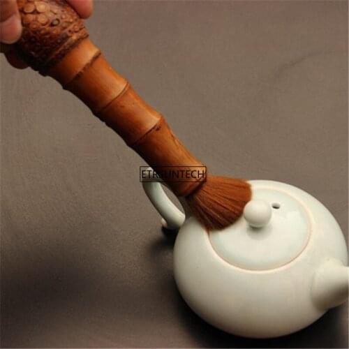 50pcs Wooden Tea Pot Brush Tea Tray Table Cup Board Cleaner New Kungfu Teapot Tea Tray Cleaning Tools Chinese Style
