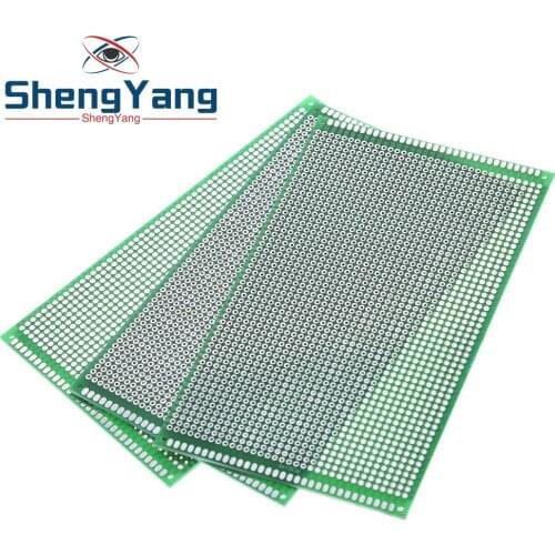 9x15 cm PROTOTYPE PCB 2 layer 9*15CM panel Universal Board double side 2.54MM Green
