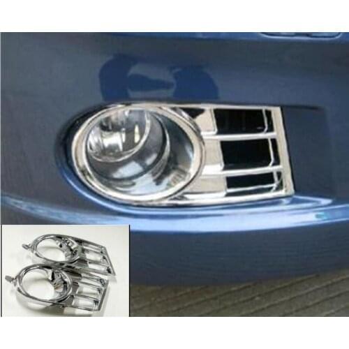 Fog lamp shade for Suzuki Swift 2005 2006 2007 car styling front head fog Light lamp detector frame stick ABS chrome cover trim