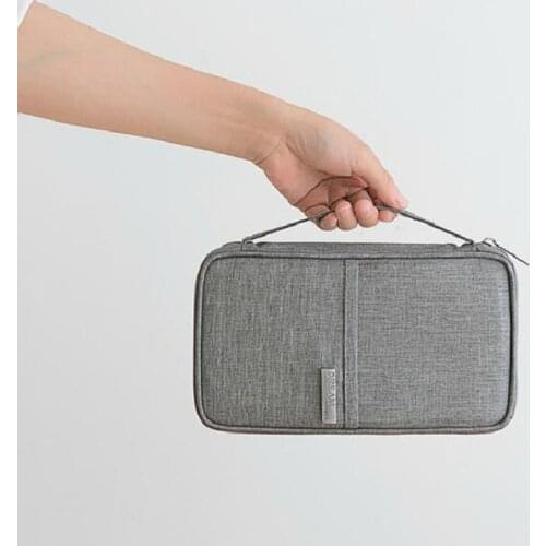 Cationic Fabric Travel Card Holder Multifunction Passport Holder Men ID Card Minimalist Wallet Large Capacity Organizer Wallets