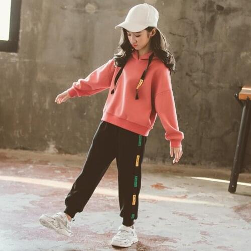 Kids Clothes Spring 2020 Teen Girls Clothing Set Sport Suits Children Clothes Girls Fall Outfits 4 Colors 3-14Years