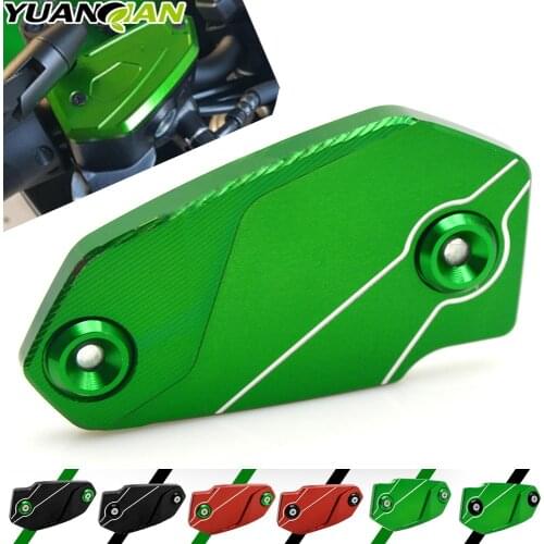 For Kawasaki Z650 Z800 Z900 Ninja 650 Versys 650 ER6N Motorcycle Parts CNC Aluminum Front Brake Fluid Reservoir Cap Cover z900