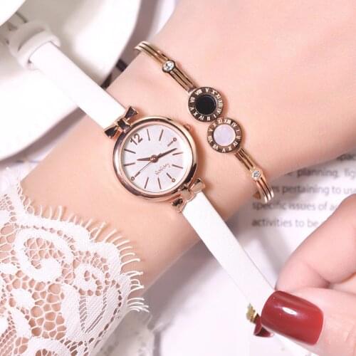 Elegant Bow Design Ladies Bracelet Watches 2019 Luxury Fashion Brand Women Watch Small Female Quartz Leather White Wristwatches