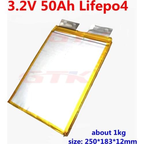 Deep cycle 3.2V 50Ah Lifepo4 cells 3.2V 50ah Lithium battery for 48V 24V 12v RV solar system battery pack