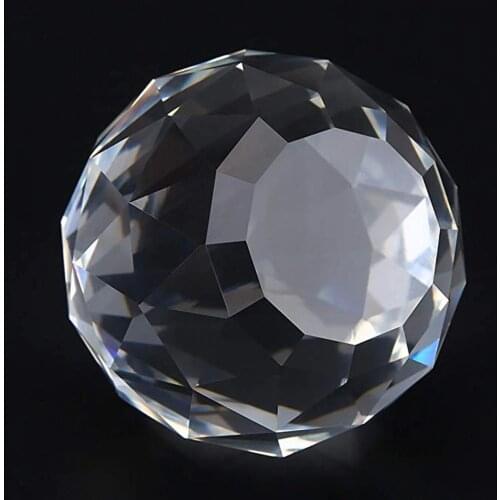 Hbl 70mm Clear Cut Gazing Ball Crystal Glass Ball Faceted Crystal Sphere Prisms Suncatcher Home Hotel Decor Hardware