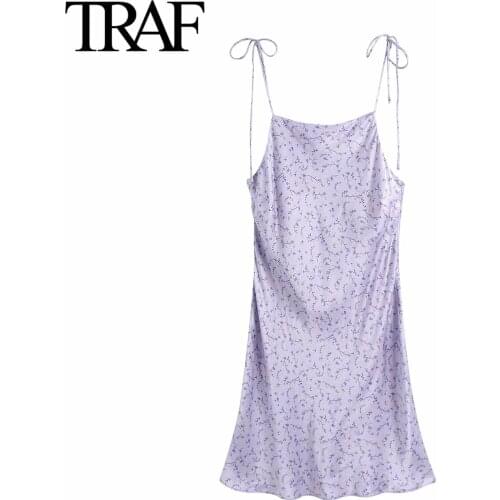 Traf Short Prom Dress 2021 Summer Clothing Women Bandage Sleeveless Dress Evening Sexy Dress Party Night Club Dresses