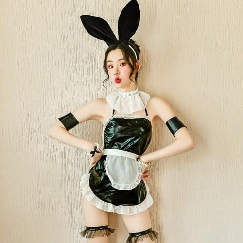 Maid Costume Cosplay Role-Playing Suit Sexy Lingerie for Women Sex Set Bra Leather Naughty Exotic Dresses Night Cute Underwear