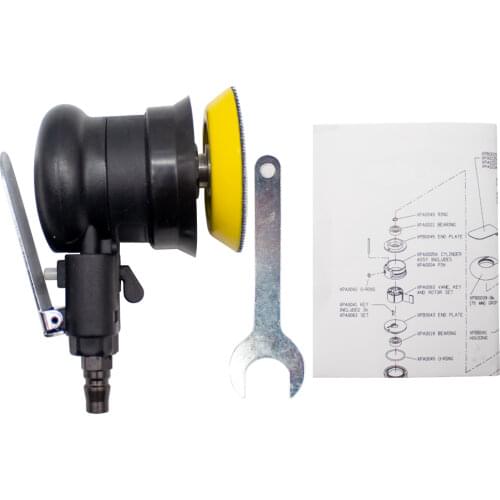 Mini Air Palm Random Orbital Sander Polisher 3 Inch Circle Round Pad 75MM Pneumatic Tools WL-20314