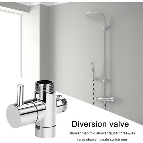 Head faucet Bathroom Accessories T-Adapter Diverter Valve 3 Way Switch Valve for Toilet Bidet Sprayer Shower Head