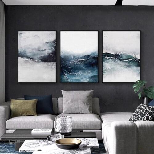 Sea Wave Poster Ocean Landscape Wall Art Picture Posters And Prints Canvas Painting Nordic Home Decoration Oil Painting