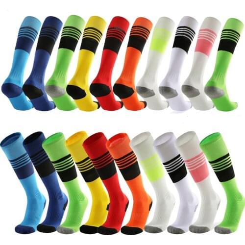 New professional knee sports socks men cycling football socks thick running hiking towel sock basketball bike non-slip stockings