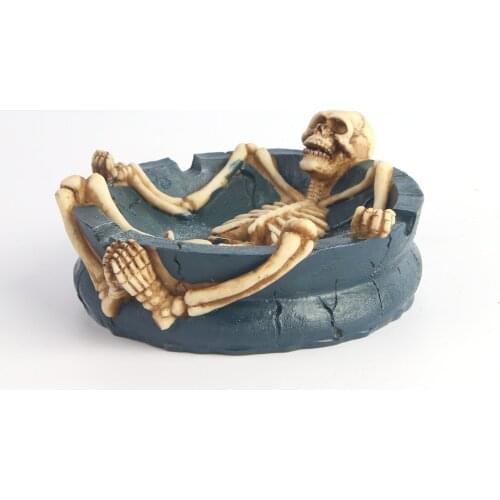 Ashtray skull personalized holiday gift Nordic ornaments resin Halloween props