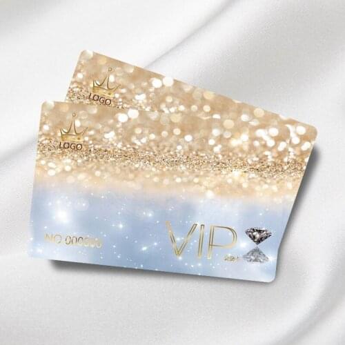 Custom pvc VIP card membership magnetic strip IC card 0076mm thickness barcode card