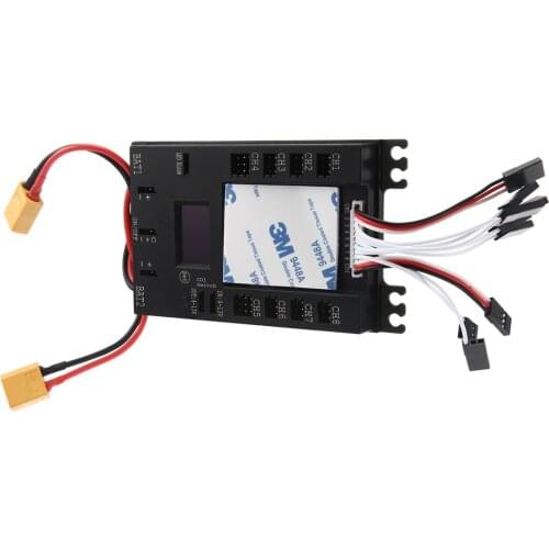 Power Mini DP Pro 9 Channels Servo Section Board Power Box with BEC for Gas Plane