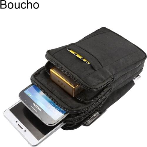 Boucho Universal Very Large Tablet Package Multifunctional For iPhone Cell Phone Bag Hanging Neck Wallet Outdoor Bag Pouch