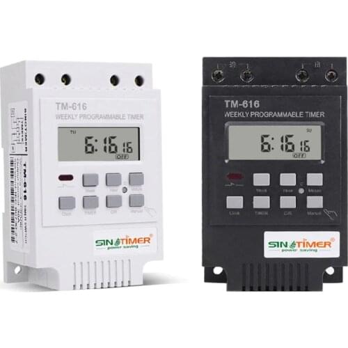 TM616W-4 Digital Electronic Timer 220V 30A Weekly Programmable Relay Controller High Quality and Brand New