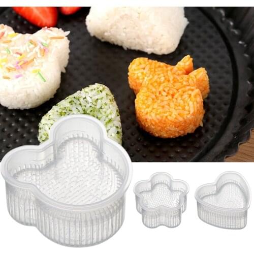Japanese-style Bento Sushi Bear Mouse Love Press Form Maker Mold Household DIY Childrens Rice Kitchen Bento Accessories