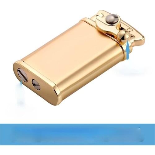 High-end Creative Pure Copper Retro Grinding Wheel Kerosene Lighter Smoking Accessories for Weed Regalos Para Hombre Originales