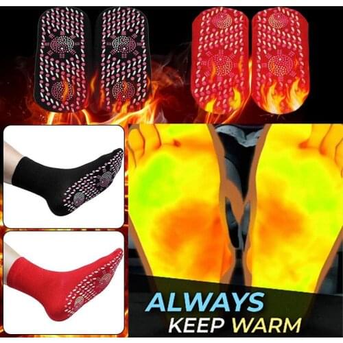 Winter Warm Foot Care Socks Tourmaline Magnetic Socks Therapy Comfortable And Breathable Massager Self-heating Health Care Socks