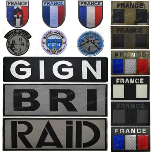 1PC IR GlGN Gendarmerie Nationale French Special Forces Patches FRANKREICH France Velcros GIPN RAID POLIZEI BRI Badge