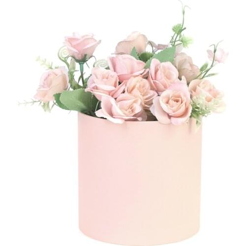 1PC New Round Flower Paper Boxes Hold The Bucket Gift Packaging Box Party Gift Box Candy Bar Party Wedding Gift Storage Box