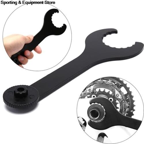 1pc Bicycle Install Spanner Hollowtech II 2 Wrench Bicycle Crankset Install Kit For Shimano Bike Repair Tool Balck