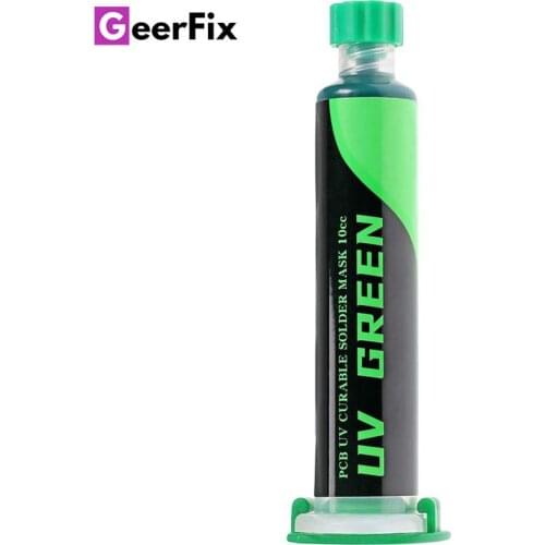 2UUL PCB UV Green Curable Solder Mask Paste 10CC High Quality Flux for Reprocessing BGA CPU LED PCB Repair Soldering Flux Paste