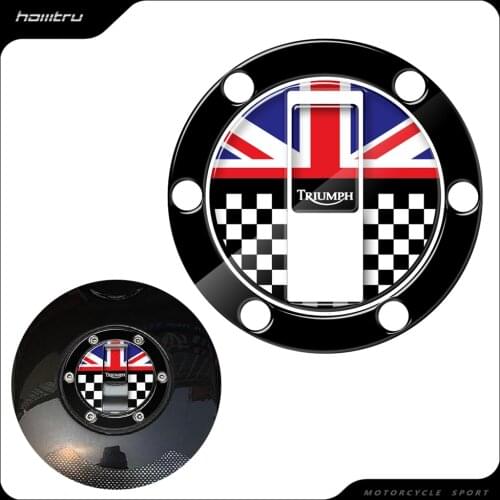3D Motorcycle Sticker Fuel Cap Cover Protector Case for Triumph Rocket III SPEED TRIPLE STREET TWIN AMERICA