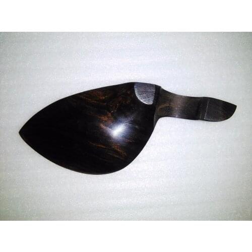 4 PCs Ebony Violin Chin rest 4/4 Violin parts Original color without chin rest holes