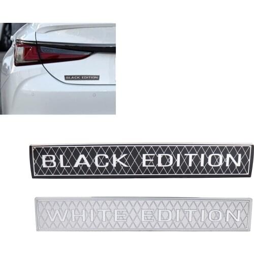White Black Edition for Land Cruiser HighLander 2008-2019 Fender Side Trunk Emblem Badge Sticker