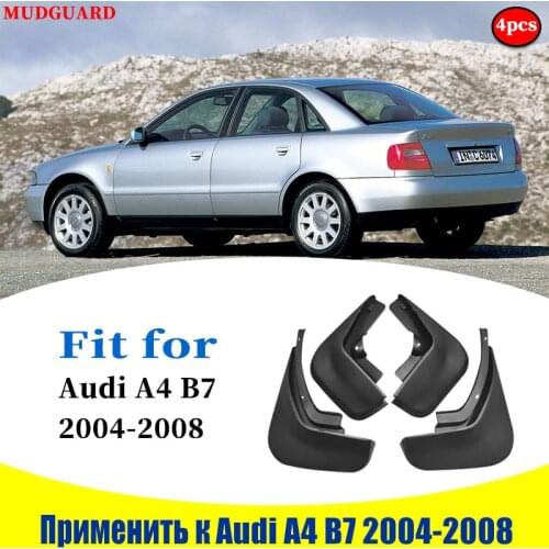 Mudflasp 4pcs ste FOR Audi A4 B7 2004-2008 Mudguards Fender Mud Flap Guard Splash Mudguard Fenders car accessories auto styline