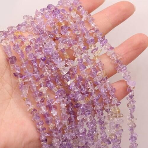 Natural Stone Beads Fluorite Irregular Shape of Fresh and Delicate Gravel For Jewelry Making DIY Bracelet Necklace Accessories