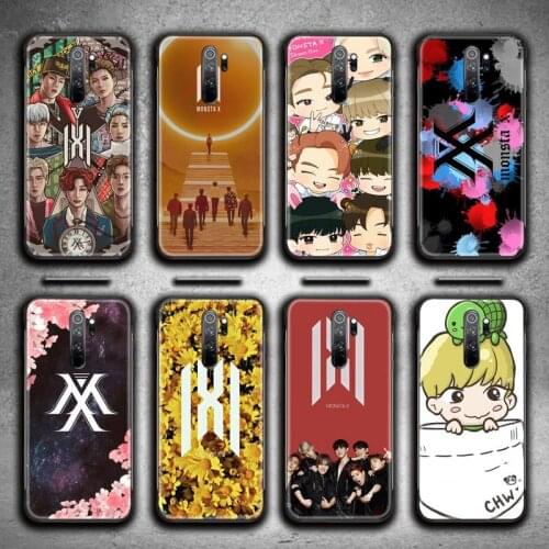 HOTCASHOP Monsta X KPOP Boy Phone Case for Redmi 9A 8A 7 6 6A Note 9 8 8T Pro Max Redmi 9 K20 K30 Pro