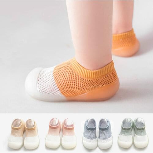 Newborn Baby Shoes Breathable Mesh Kid First Walkers Indoor Socks Shoes Toddler Boy Shoes Anti-slip Floor Infant Girls Sock Shoe