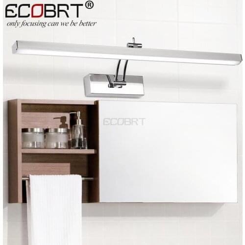 [ECOBRT] Indoor LED Bathroom Lights Wall Mounted Modern 12W LED Wall Lamps for Home Picture Lights Sconces AC 110 / 220V