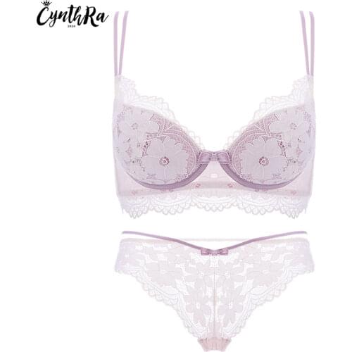 Bra Set Women Push Up Underwear Sexy Bra And Panty Thin section Soft Wireless Beauty Back Breathable Lingerie Set For Women
