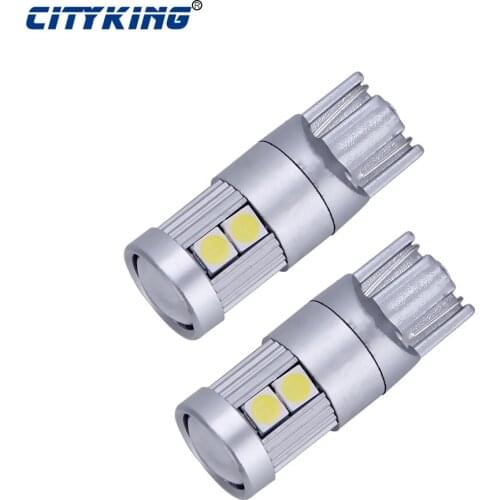 100pcs New led W5W t10 9w 194 Dome Reading Lamp High Quality LED canbus Clearance Lights T10 9 SMD 3030 Reversing Lamp 12-24V