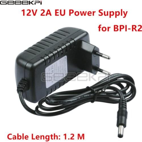 Original Banana Pi R2 12V 2A EU Plug Power Supply / Adapter Free Shipping