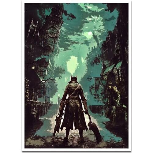 Canvas Print Bloodborne Poster Decorative Picture Modern Wall Art Paintings Home Decor No Frame