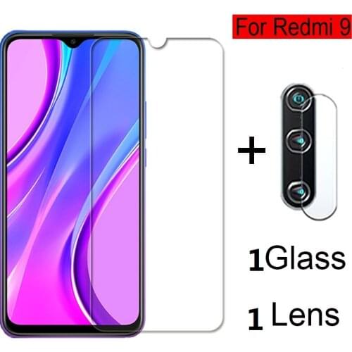 2 IN 1 camera Film + Tempered Glass for Xiaomi Redmi 9 Explosion-proof Protective Glass Film for Redmi 9 Screen Protector Glass