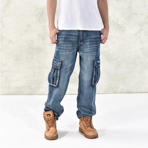 Internet celebrity hot style trend autumn and winter new loose plus fat increase fat hip hop plus size skateboard pants