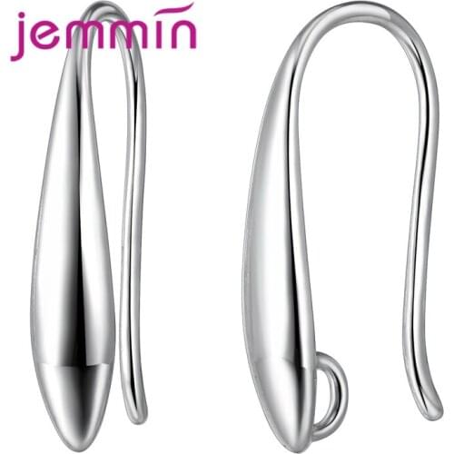 New Finding 925 Sterling Silver Simple Exquisite Earrings Companents For Jewelry Best Decoration Accessories