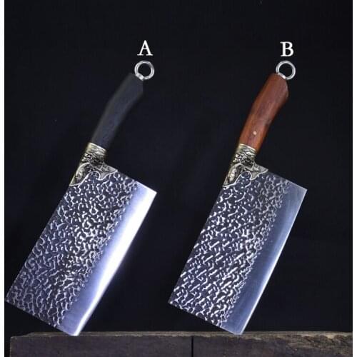 Chopping double knife longquan kitchen knife forging chef knife slicing knife old fashioned knives meat cleaver home