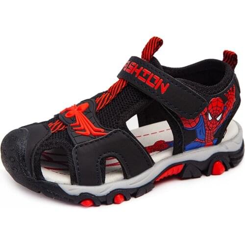 2021 New summer spiderman childrens shoes sandals boys beach shoes toddler girls shoes children fashion sports sandals TB88