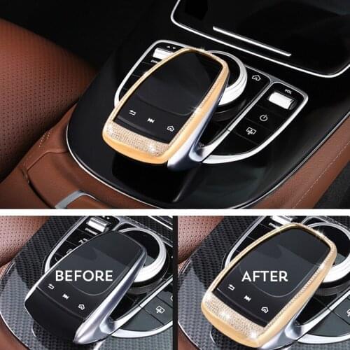 Car Styling Central Control Mouse Diamond Cover Trim for Mercedes Benz E C GLC Class W213 E200L W205 C200L C180L GLC200 260 300