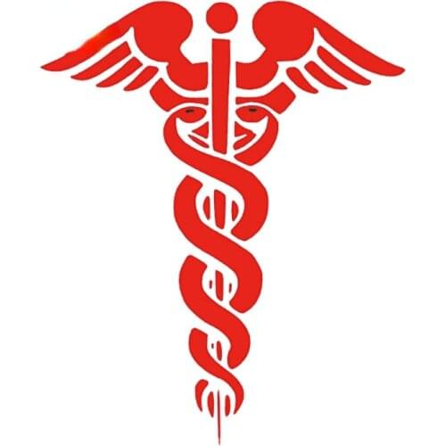 Personality Car Sticker Symbol Decal Snakes Sword Doctor Car Styling Accessories Cover Scratches Anti-UV Waterproof Art Pattern